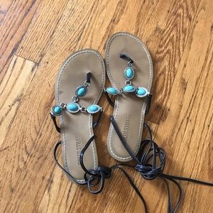 Victorias Secret Colin Stuart Lace Up Wrap Sandal